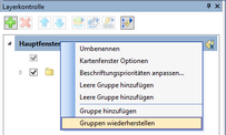 Gruppen wiederherstellen Gruppen wiederherstellen