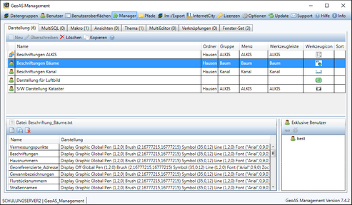 GeoAS Management Manager (allgemein) GeoAS Management Manager (allgemein)