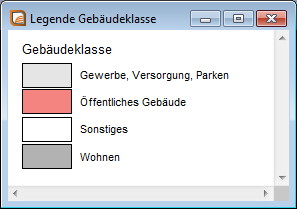 Legende - Gebäudeklasse
