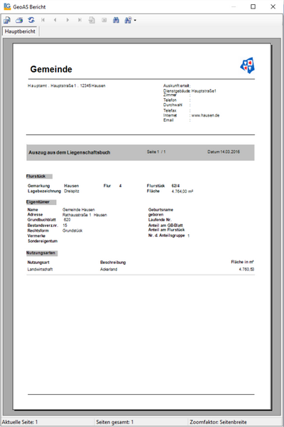 Crystal Reports - Beispiel-Report